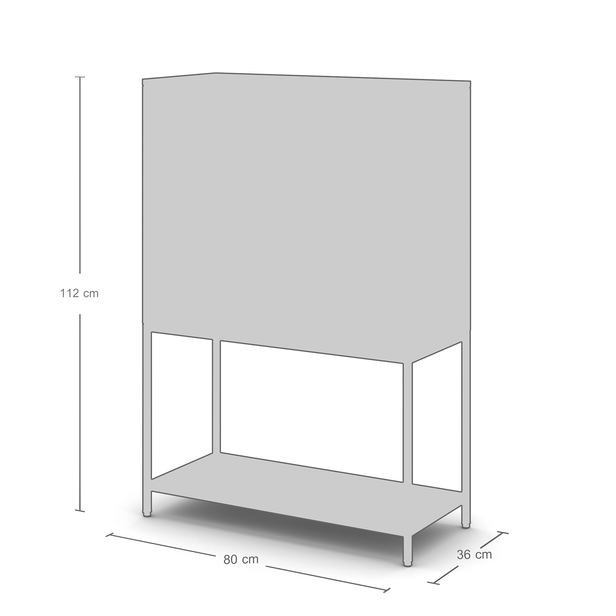 ASSMANN Sekretär Cubas Basic 74x80cm Anthrazit Schwarz Anthrazit, TÜV-Zertifiziert, einfache Montage für Homeoffice