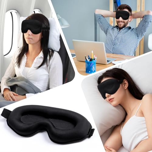 Image of Blendura Anti Light Sleep Mask, Adjustable Elastic, Black, 1 Pack