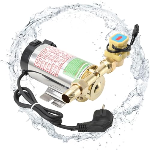 SUDEG Druckerhöhungspumpe,3/4' Heißwasserpumpe Booster Pumpe,100 W Automatische Druckerhöhungspumpe für die Dusche mit Wasserdurchflussschalter für Haus/Küche/Bad/Bewässerung,2860 rpm