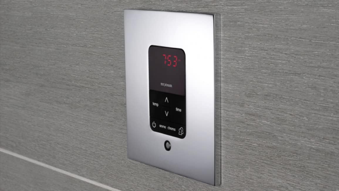 Mr Steam MSITPLUSSQ-BK iTempo Plus Square, Steam Showers, Black