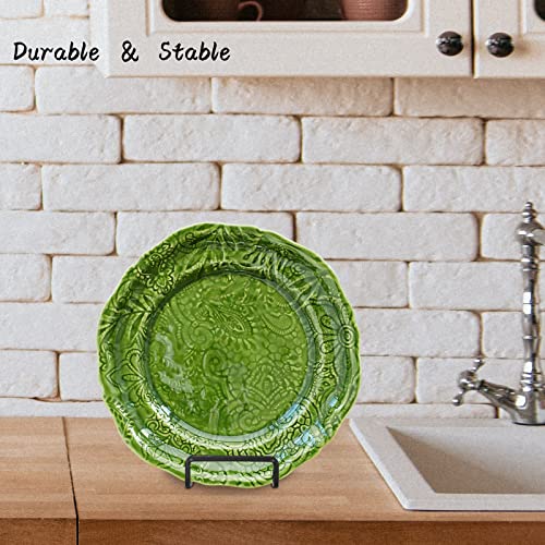 Decolore 4 Pack 6 Inch Black Picture Stands For Display Square Plate Holder Display Stand Frame Stand For Picture, Decorative Plate, Photo Easel And Artistic Work #TOP3