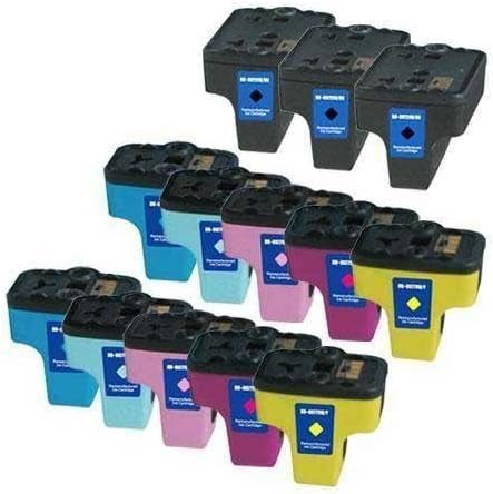 ink4print Remanufactured Ink Cartridge Replacement for HP 02 (Black,Cyan, Magenta, Yellow, Light Cyan, Light Magenta,13-Pack)