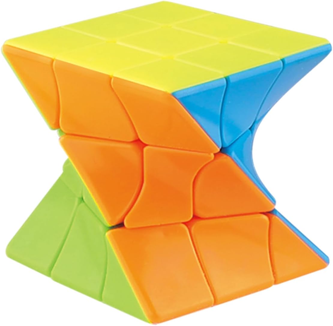 Twist 3x3 Speed Cube - Twist Puzzle Game Toys, Stickerless Magic Cube 3x3x3, Smooth Turning Shape Shifting Box Gift for Ages 3 & Up