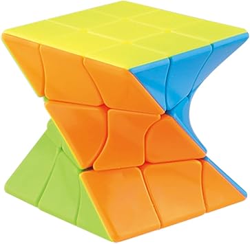 Twist 3x3 Speed Cube - Twist Puzzle Game Toys, Stickerless Magic Cube 3x3x3, Smooth Turning Shape Shifting Box Gift for Ages 3 & Up