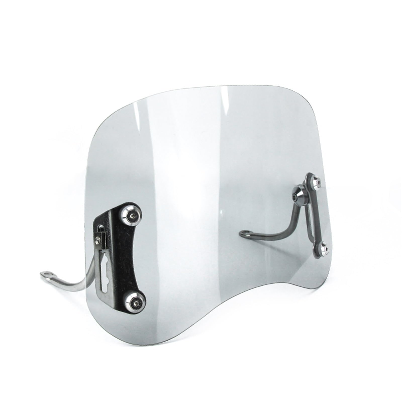 Cupolino paravento Parabrezza Universale Per Ciclomotori Per Moto Parabrezza Per Scooter Deflettore Anti Schermo Antigraffio Parabrezza Cupolino per moto(BLACK)