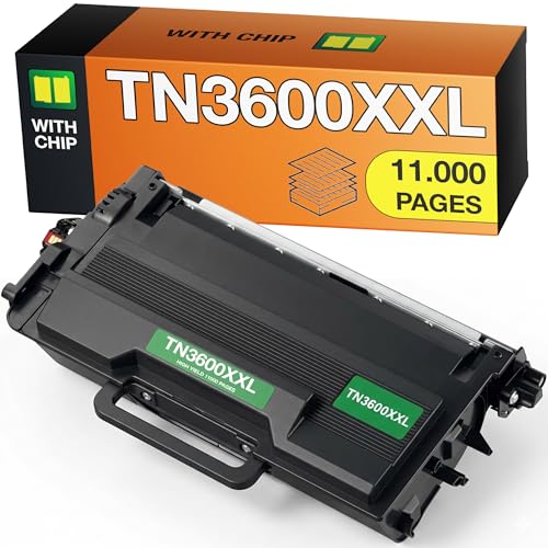 Supply Guy TN3600XXL TN 3600 XXL Cartuchos de Toner Compatible con Brother TN 3600 XXL para Brother MFC L5710DW MFC L5710DN HL L5210DN HL L5210DW HL L5215DN HL L6210DW Toner para MFC L6710DW