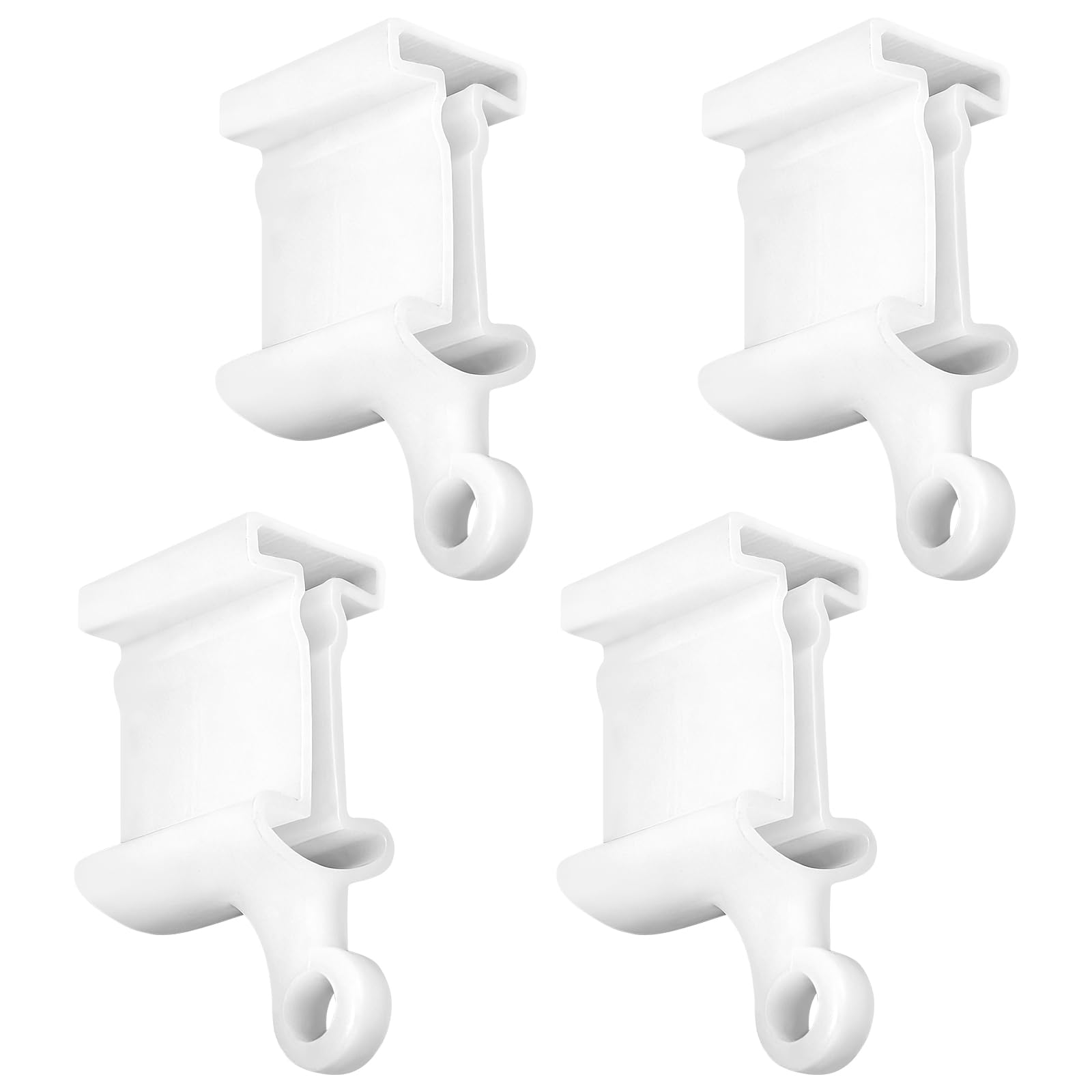 4 Pack End Cap for Flexible Bendable Curtain Track Flexible Curtain Cover Stopper for Curtain Track Fittings for RV, Shower Window-picture-12