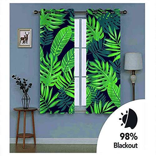 Rideaux occultants isolant phonique herbe verte 100% polyester - 6