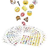 Keepoon Funny Emoji Stickers 28 Sheets 1344 Emojis Faces Stickers Kids Adults Love Perfect Journal Plan Kids' Party Education Aid
