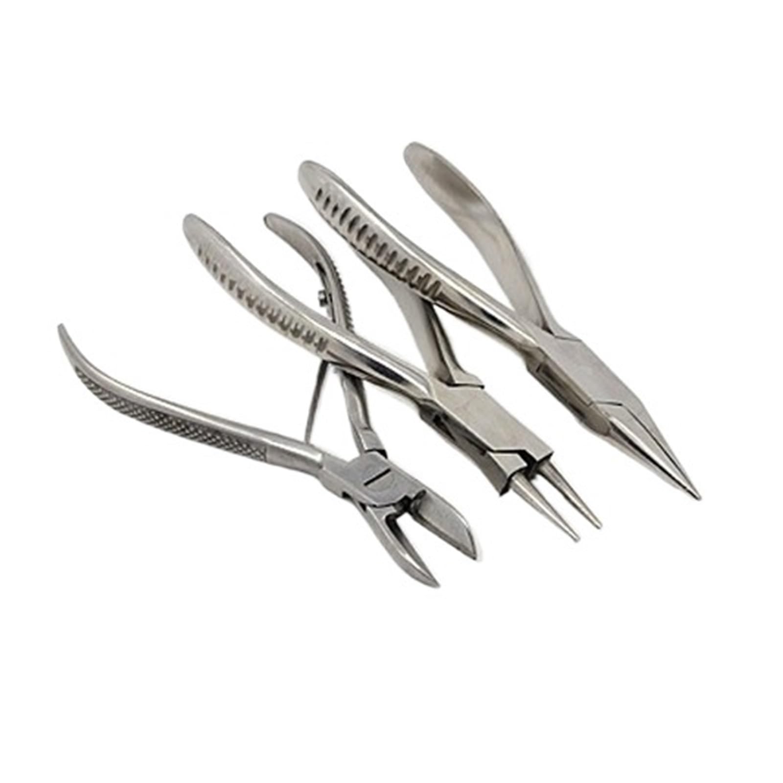 alicates joyeria Juego de 3 alicates corte lateral punta fina for hacer joyas (145~165 x 45~65 mm)(3Pcs)