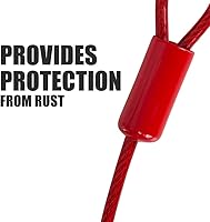 Vista 5 de BV Cable de Amarre para Perros de 30 Pies – Correa Resistente para Perros de hasta 125 Libras – Reflectante y Libre de Óxido con Clips Giratorios