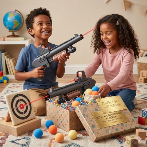 Image of 1PCs Realistic Short Gun Toy for Kids 5+| 50PCS BB Bullets High Speed Long Range Shooting Rifle Bandook Toy for Boys & Girls Birthday Gift for Children Indoor| Outdoor Fun Activity Pistol Toys