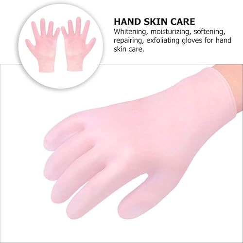 Miniatura 2 de 2 pares de guantes hidratantes blanqueadores anti-secado de belleza manoplas agrietadas manos reparación guantes de noche guantes tratamiento de