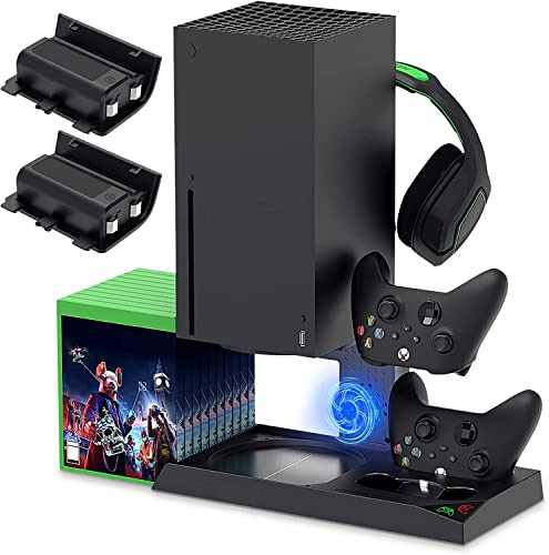 New World Charging Stand with Cooling Fan for Xbox Series X Conso...