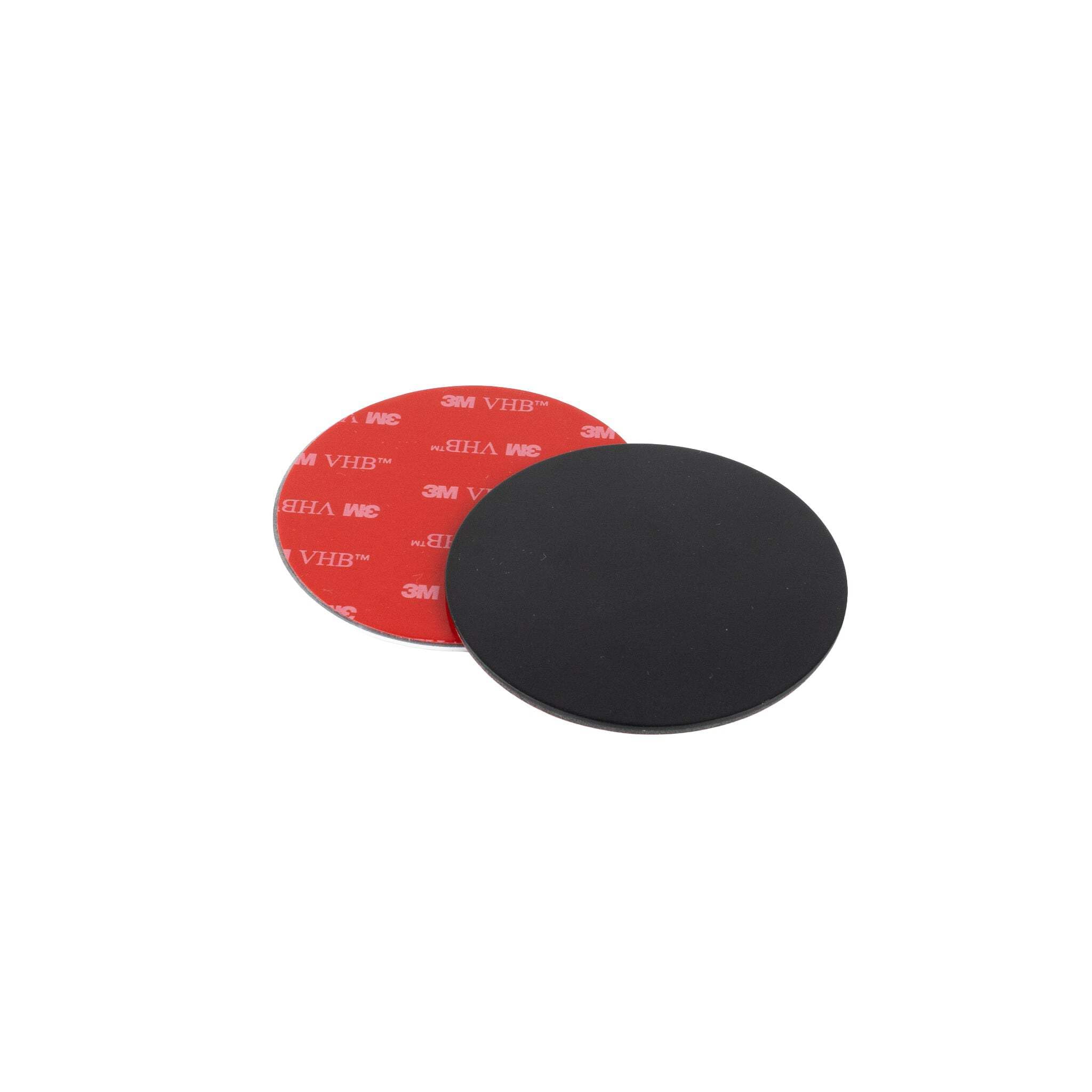 Campnetic Metallpads 70 Mm Schwarz - Selbstklebend Für Magnetisches Zubehör