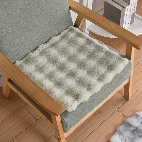 Tapete cuadrado de piel sintética para silla 40x40 cm miniatura 1