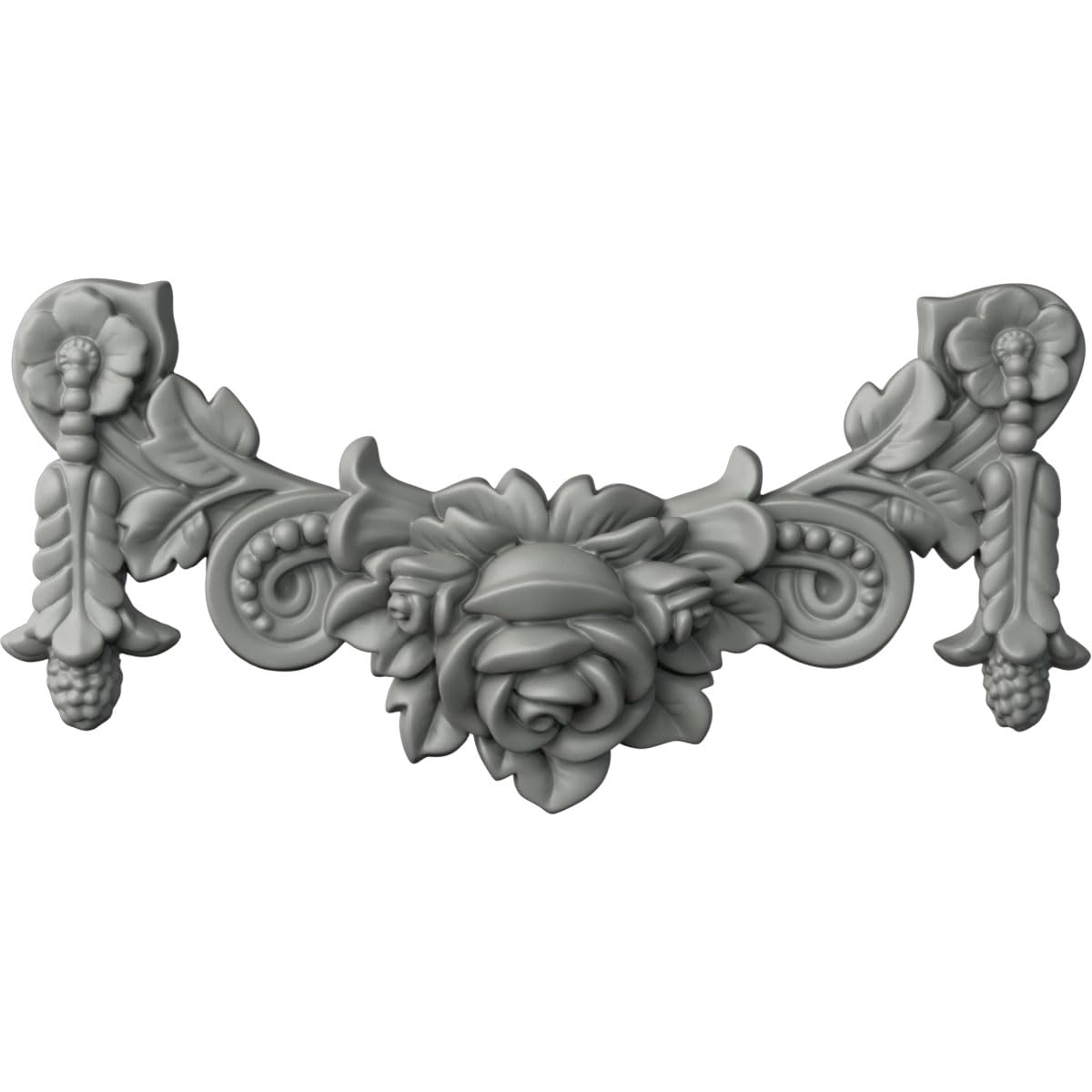 Rose Swag Onlay pour masquer les défauts et embellir un meuble ancien