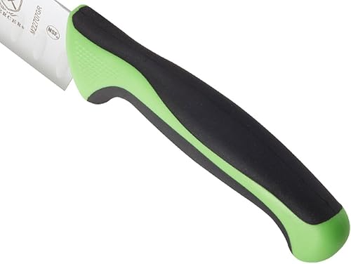 Miniatura 2 de Mercer Culinary Millennia Colors - Cuchillo Santoku Granton Edge de 7 pulgadas, color verde