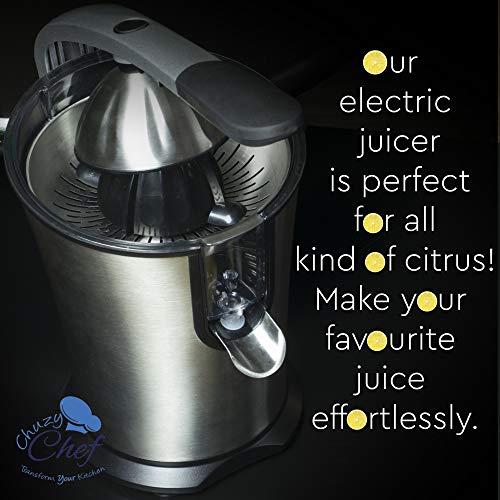 Electric Citrus Juicer Fruit Machines - Stainless Steal Electric Citrus Jucers Machine Fruit Squeezer Orange Lemon Lime Electric Citrus Juicers Extractor With Anti - Drip Citrus Press 160 Watt Motor - Thumbnail 3