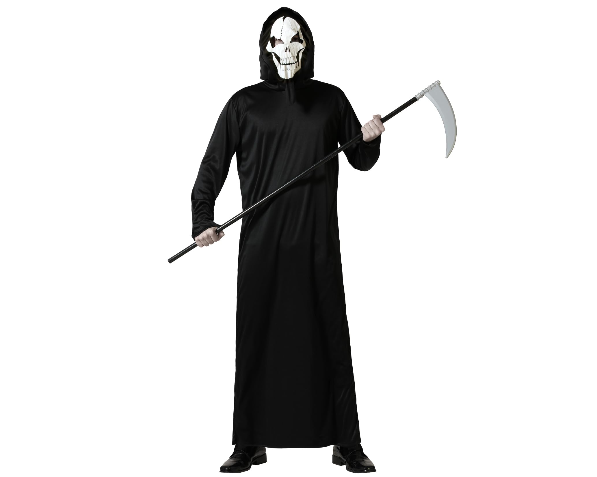 Atosa black ghost costume with mask adult man xl