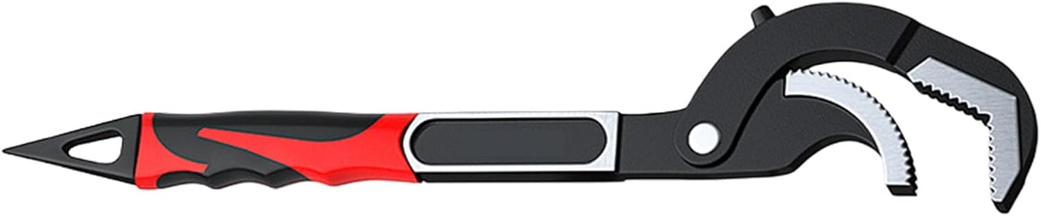 Heavy-Duty Pipe Wrench With Self-Adjusting Jaw & Anti-Slip Grip For Professional Plumbing & Construction Use Multifunction Adjustable Wrench