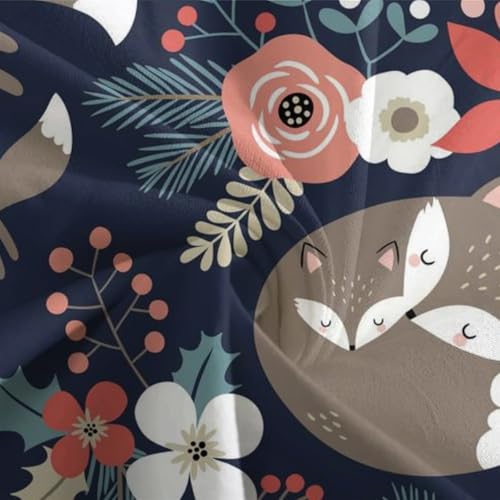 Linge de lit renard 3D de qualité supérieure en microfibre douce 3 pièces - 7