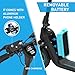 Foldable Electric Scooter for Teens Adults, 750W 22 MPH & 24 Mile Long Range, 436.8Wh Removable Battery, 10