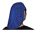 THICK HAIR NETS CROCHET BEANIE SKULL CAP HAT, Royal