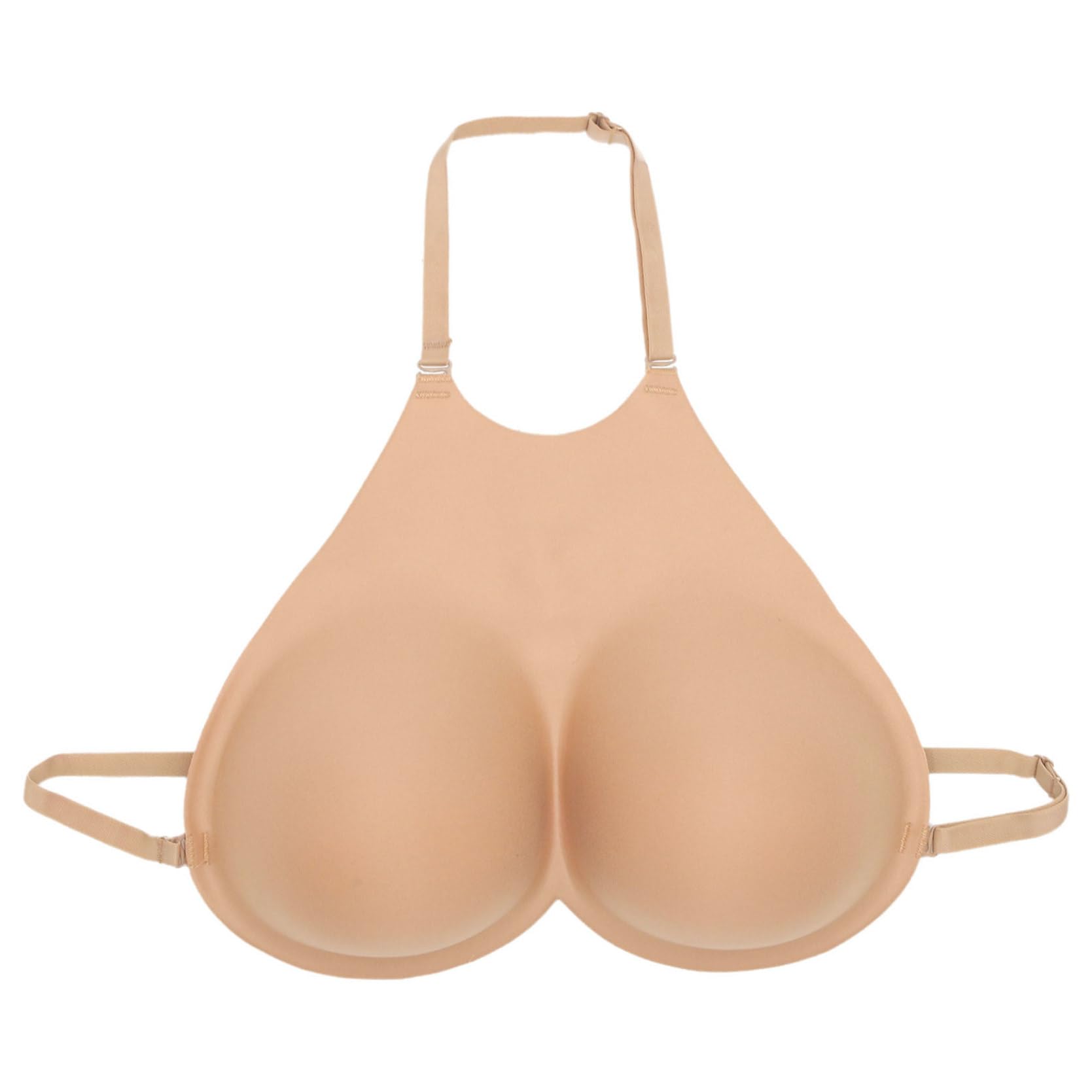 inlzdz Seni Falsi di Spugna D Cup Seno Artificiale del Flase della Tazza Seni Finti per la Protesi del Crossdresser Inserti per Reggiseno per Costume da Bagno Bikini