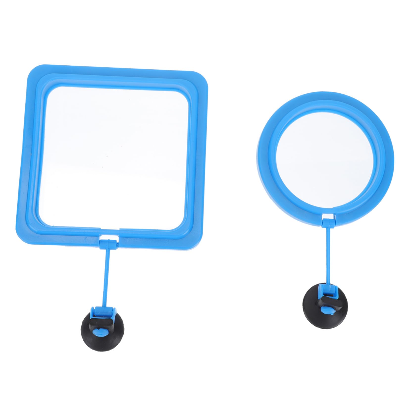 EXAOMBLE 2pcs Fish Feeding Rings Suction Cup Aquarium Feeder Auto Feeder for Vacation Practical Design