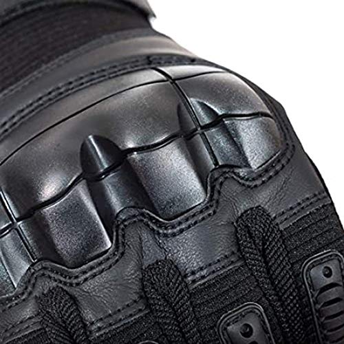 Yunlong Tactical Gloves Touch Screen Motorcycle Full Finger Cycling Motorbike Atv Hunting Hiking Riding Climbing Operating Work Sports Gloves (Black, Medium) #TOP5