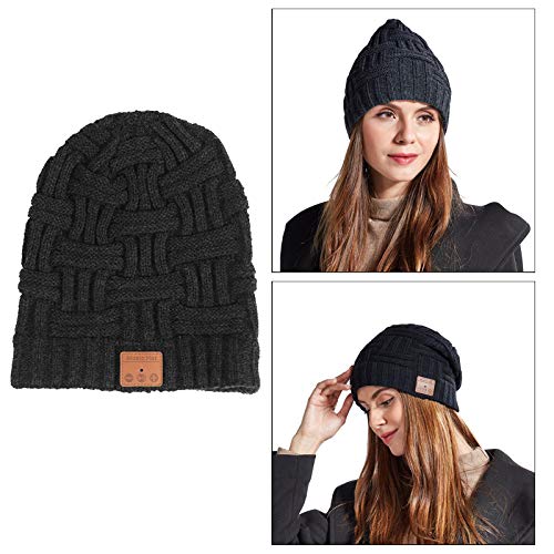 yotijar Beanie Hat com Bluetooth V5.0 térmica, elástica Sem Fio Fones de Ouvido Chapéus de Inverno p