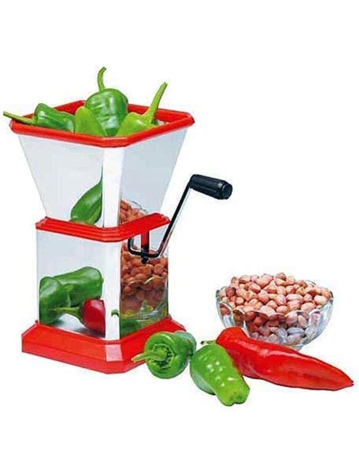 FIZLOZ Multipurpose Onion, Chilly, Dry Fruit & Vegetable Chopper for Kitchen Stainless Steel Blade Jumbo Chilly Cutter Slicer-image-33