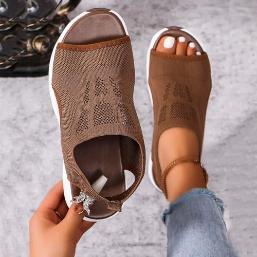 Sandalias ortopédicas mujer transpirables y cómodas estilo tenis 7