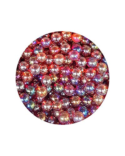 Preisvergleich Produktbild mesbilles MeineMurmeln - 30 Murmeln Irisierendes Rot 14 mm GlasMurmeln