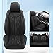 HIRULKOJD Car Seat Covers Full Set for Buick Envision 2016–2025 2026 D2UX/E2UB, Faux Leather Automotive Vehicle Cushion Protector, Breathable Quilted Embroidery Interior, Water Resistant Non-Slip