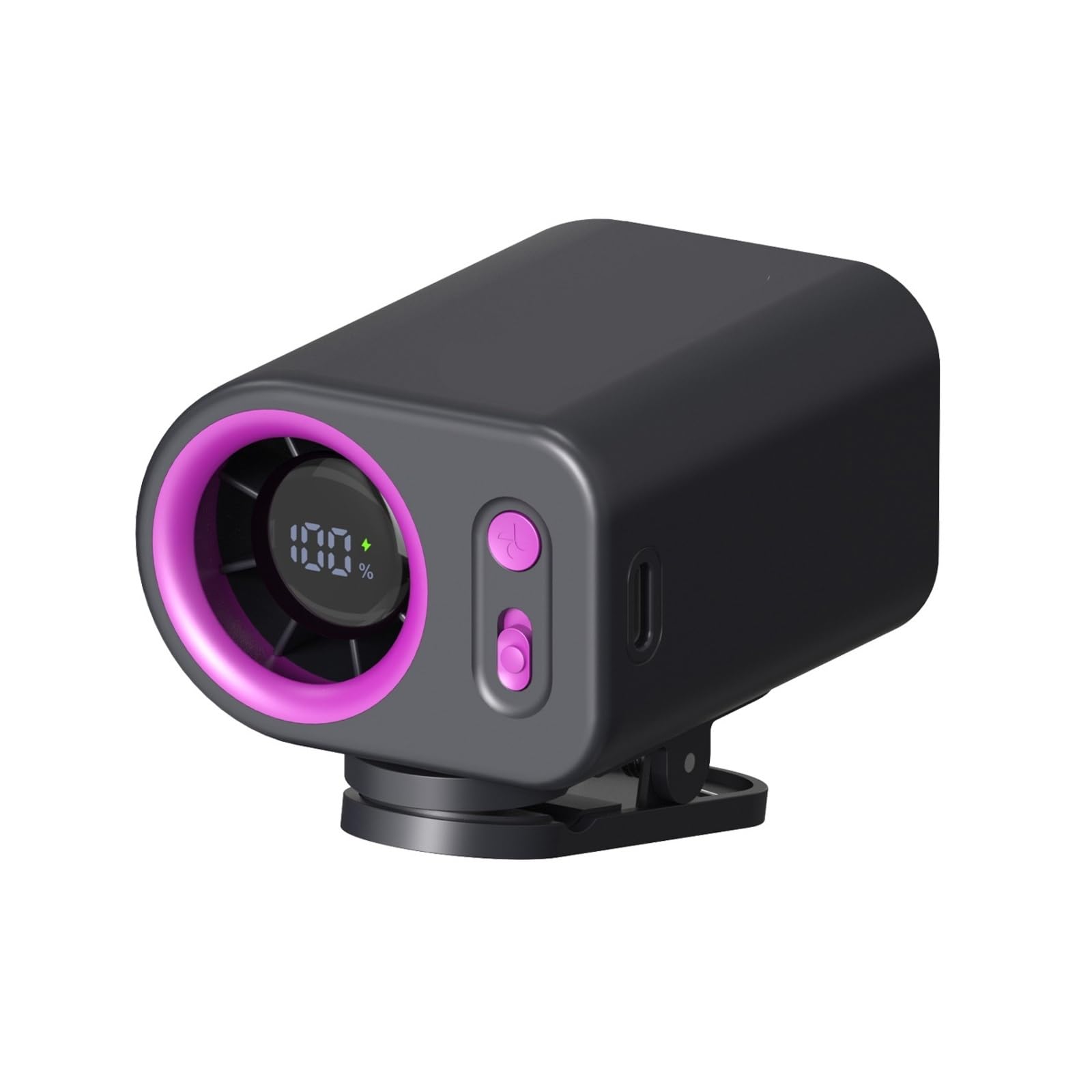 Ventilador portátil con pinza USB para cintura y ventilación personal en exteriores