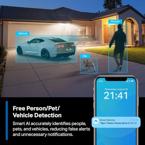 Tapo MagCam 2K+ - 2025 Wirecutter Best Outdoor Security Camera & PCMag Editors' Choice, Wireless Battery Power, Magnetic Mount, Subscription-Free SD Storage or Cloud, Person/Vehicle Detection, 2-Pack by Tapo - Image 8