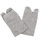 Savlot Chaussettes japonaises Tabi Unisexe Kimono Flip Flop Chaussettes Sandale Fendue Chaussette Deux Doigts de Marche pour Femmes Hommes