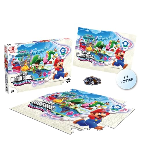 Winning Moves Puzzle Super Mario Wonder Puzzle 500 Pièces Jeu de Patience et de Réflexion Pour Enfants À Partir de - vue 2