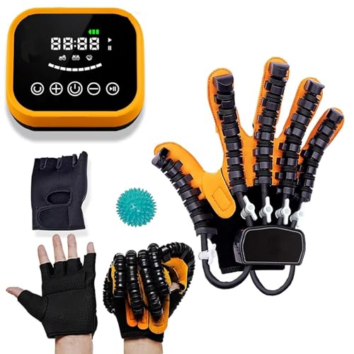 ATLION Robot revalidatiehandschoenen, multimode revalidatie, draagbare trainer, revalidatie van vingers, vingerspalk, handrevalidatie (A, rechterhand M)