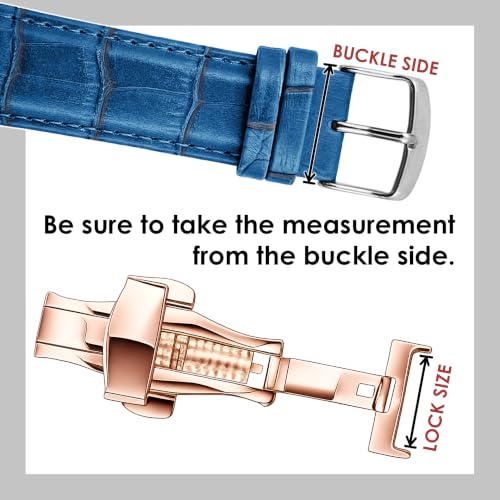 Image of DBLACK ''DSLCK3'' Butterfly Lock Stainless Steel Deployment Buckle Double Push Spring Clasp for Watch strap / / For 16mm, 18mm, 20mm, or 22mm Watch Bands (Choose Your Size & Color)