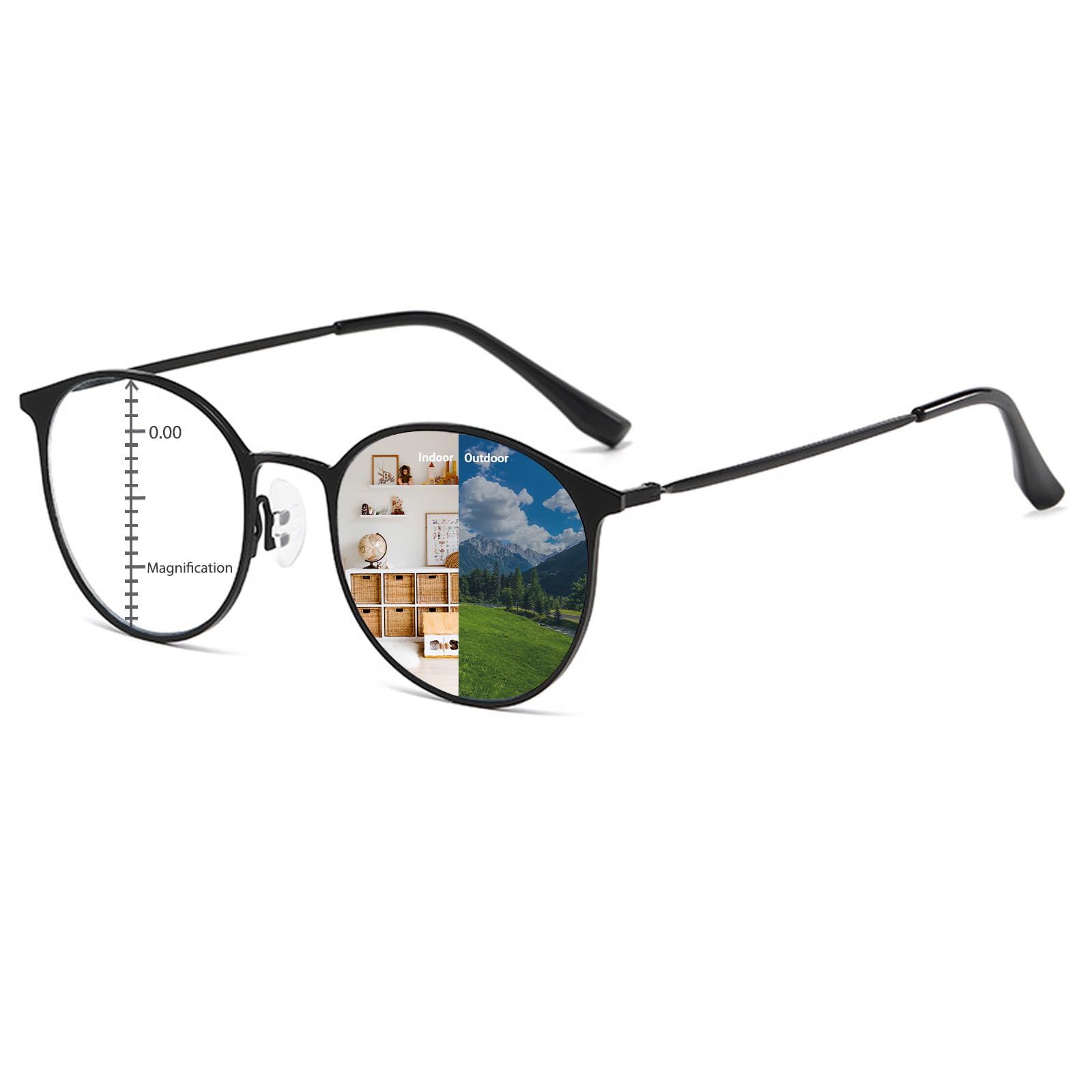 Kissoul Multifocal Transition Photochromic Progressive Reading