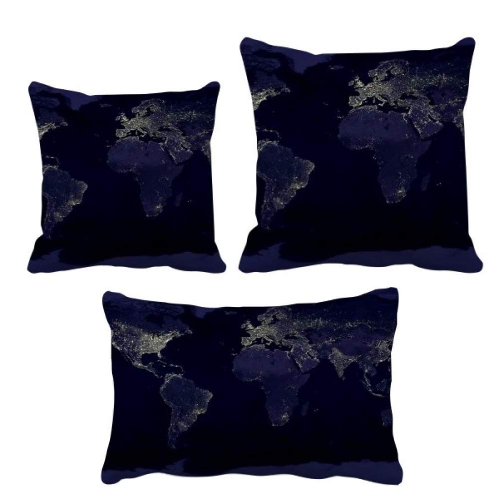 Coussin planète Terre : housse lavable pour rafraîchir la décoration de votre salon