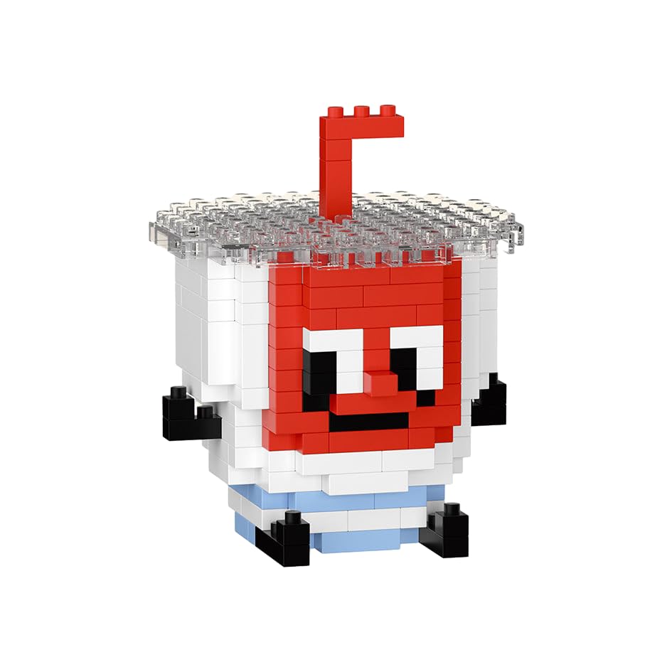 Elegrafy Ice Mini Cola Cute Food Series Mini Bricks Micro Building Kit Toys Desktop Ornaments Compatible Nano Kids (206 Pieces)