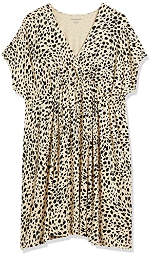 Image of Amazon Essentials Women's V Neck Elastic Waist Surplice Dress (Available in Plus Size)