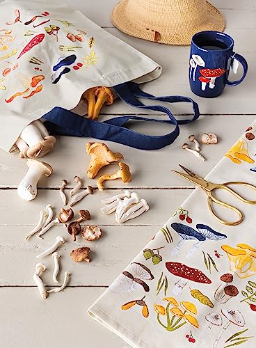 Image of Now Designs Field Mushrooms Printed Cotton Dishtowel, 1 EA, 18 x 28 inches