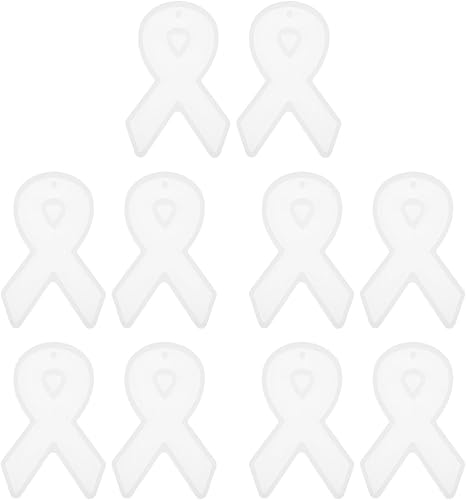 Miniatura 10 de EXCEART 8 pares de moldes de resina para aretes, moldes de resina epoxi, moldes de silicona con cinta de amor