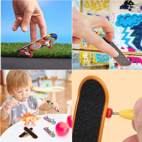 20 PCS Finger Skateboards Finger Mini Skateboard Fingerboard Scooter Boards Skateboards Toy Skateboard for Party Christmas Toy Gifts(Random Styles) - Image 4