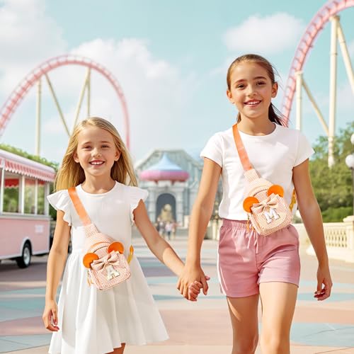 Image of Girls Sling Bag Purse, Gifts for Girls Kids Toddler, 2 3 4 5 6 Year Old Girl Birthday Gift for Kids Daughter Sister Niece Girl Gifts Trendy Stuff Crossbody Bag Purse (Orange M)
